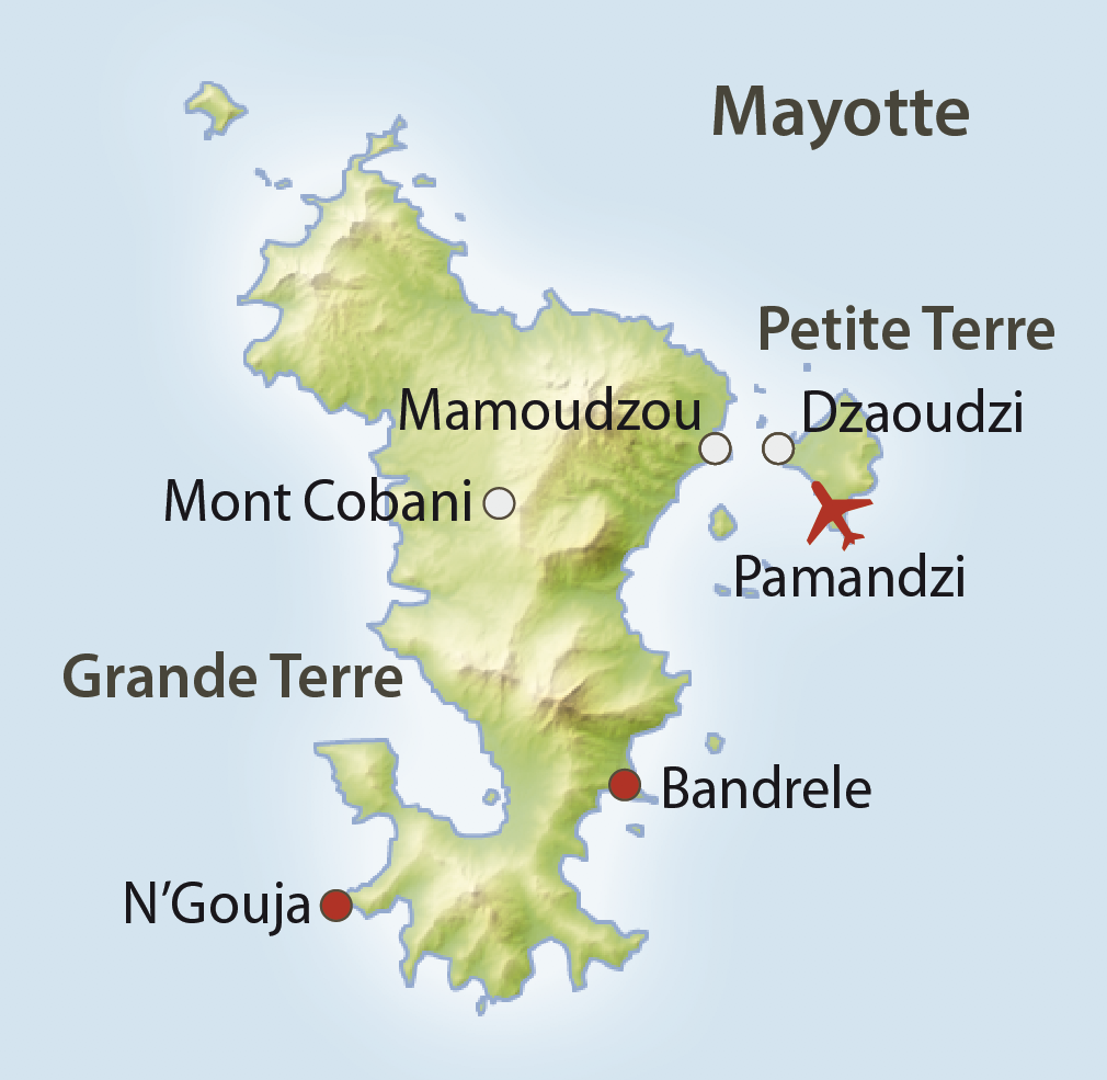 Karte Mayotte