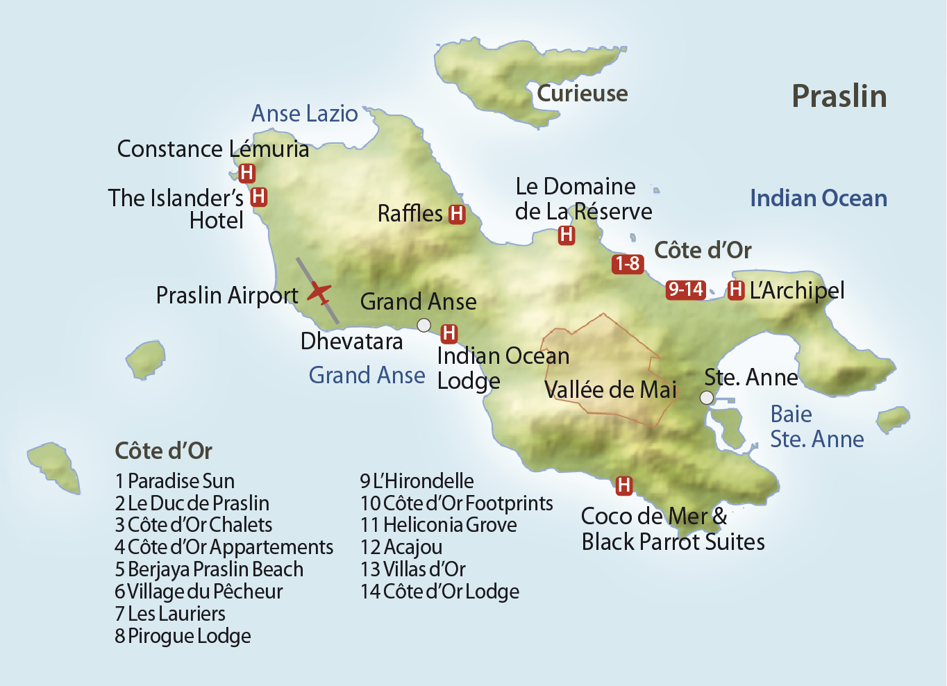 Ferien auf Praslin auf den Seychellen - vom Spezialisten | Let’s go Tours