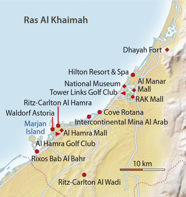 Map Of Ras Al Khaimah Hotels : MICHELIN Old Ras Al Khaimah map – YHYD